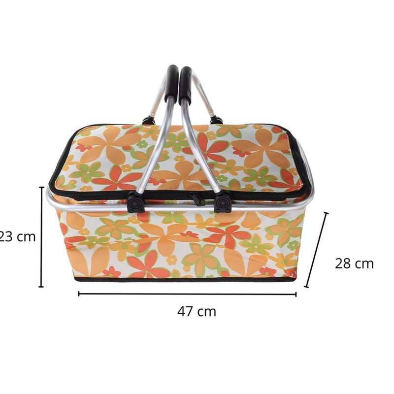 BOLSO AUCKLAND OUTDOOR TÉRMICO PLEGABLE ASTROMELIAS COOLER CANASTA PICNIC - 4