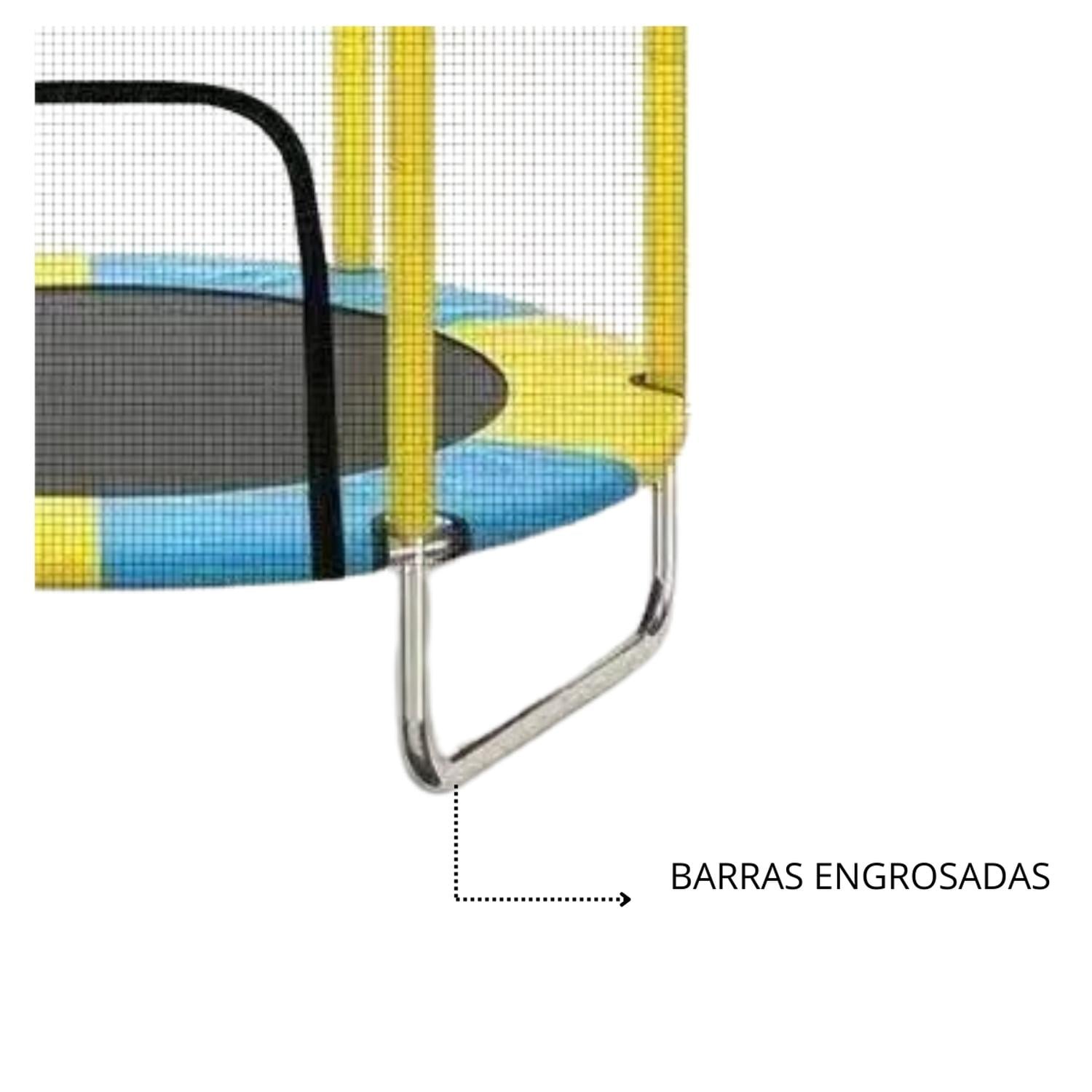 CAMA ELASTICA SALTARINA DELUXE MALLA PROTECCION TRAMPOLIN - 3