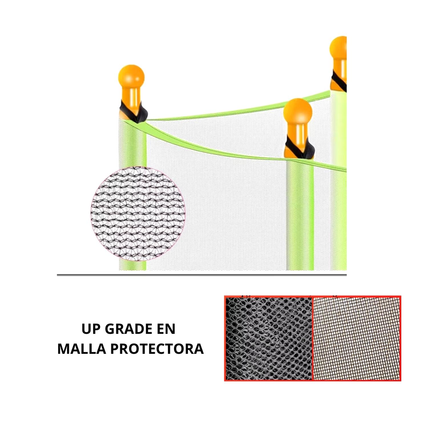 CAMA ELASTICA SALTARINA DELUXE MALLA PROTECCION TRAMPOLIN - 5