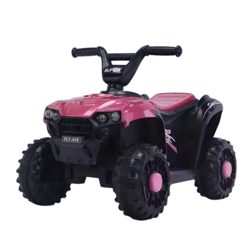 CUATRIMOTO AUTO ELECTRICO INFANTIL LUZ SONIDO BATERIA FUCSIA - 1