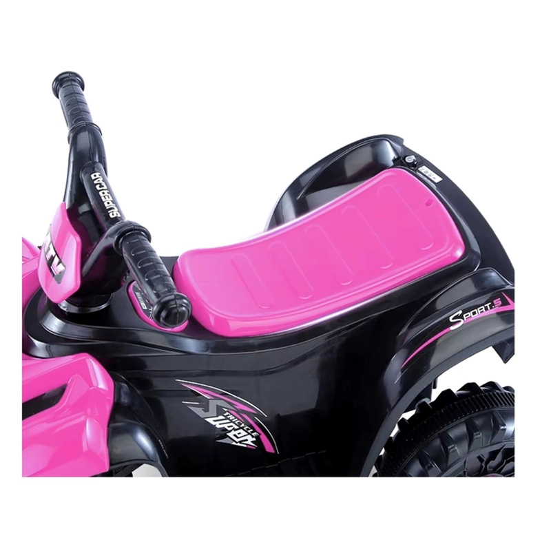 CUATRIMOTO AUTO ELECTRICO INFANTIL LUZ SONIDO BATERIA FUCSIA - 7