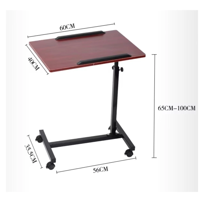 MESA HOMASTTI PLEGABLE ENFERMO CAMA ALTURA AJUSTABLE COMPUTADOR CAFÉ - 2
