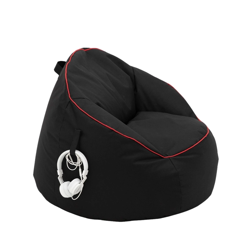 PUFF AUCKLAND OUTDOOR LIBRE DISPOSICIÓN NEGRO PERA GAMER TELA OXFORD 600D 92X92X64 CM. - 3