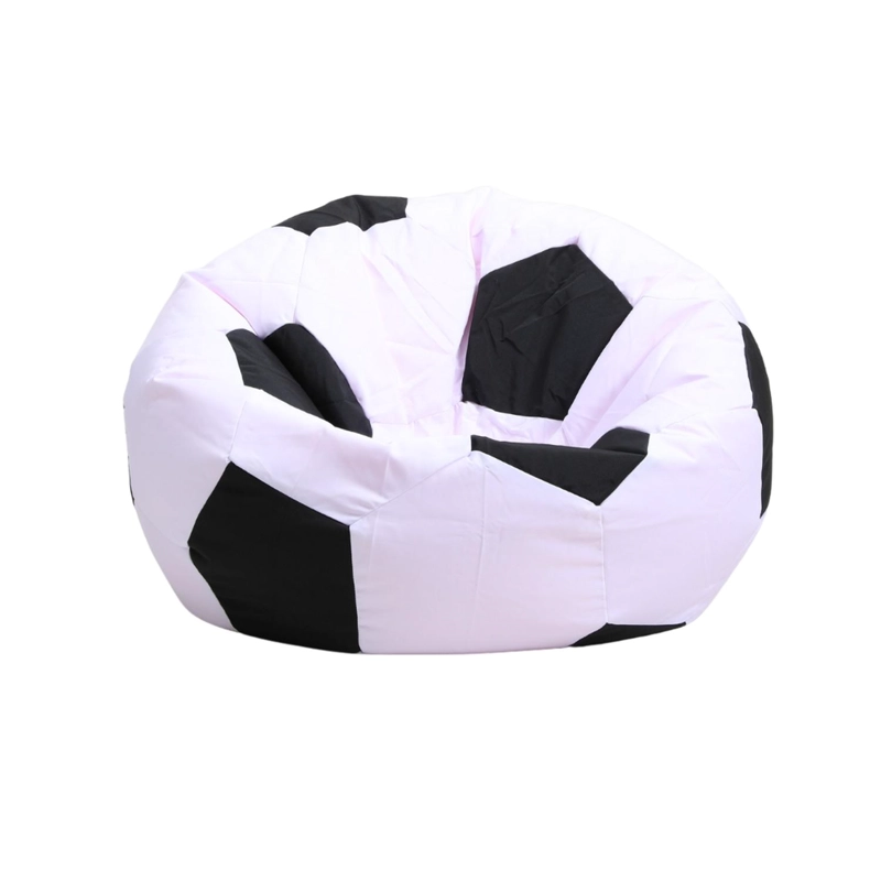 PUFF AUCKLAND OUTDOOR LIBRE DISPOSICIÓN NEGRO PERA PELOTA DE FUTBOL TELA OXFORD 600D DIÁMETRO 90 CM - 1