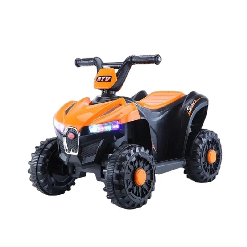 MOTO ELECTRICA AUCKLAND OUTDOOR BATERIA AUTO NIÑO LUZ Y SONIDO D68 NARANJA - 1