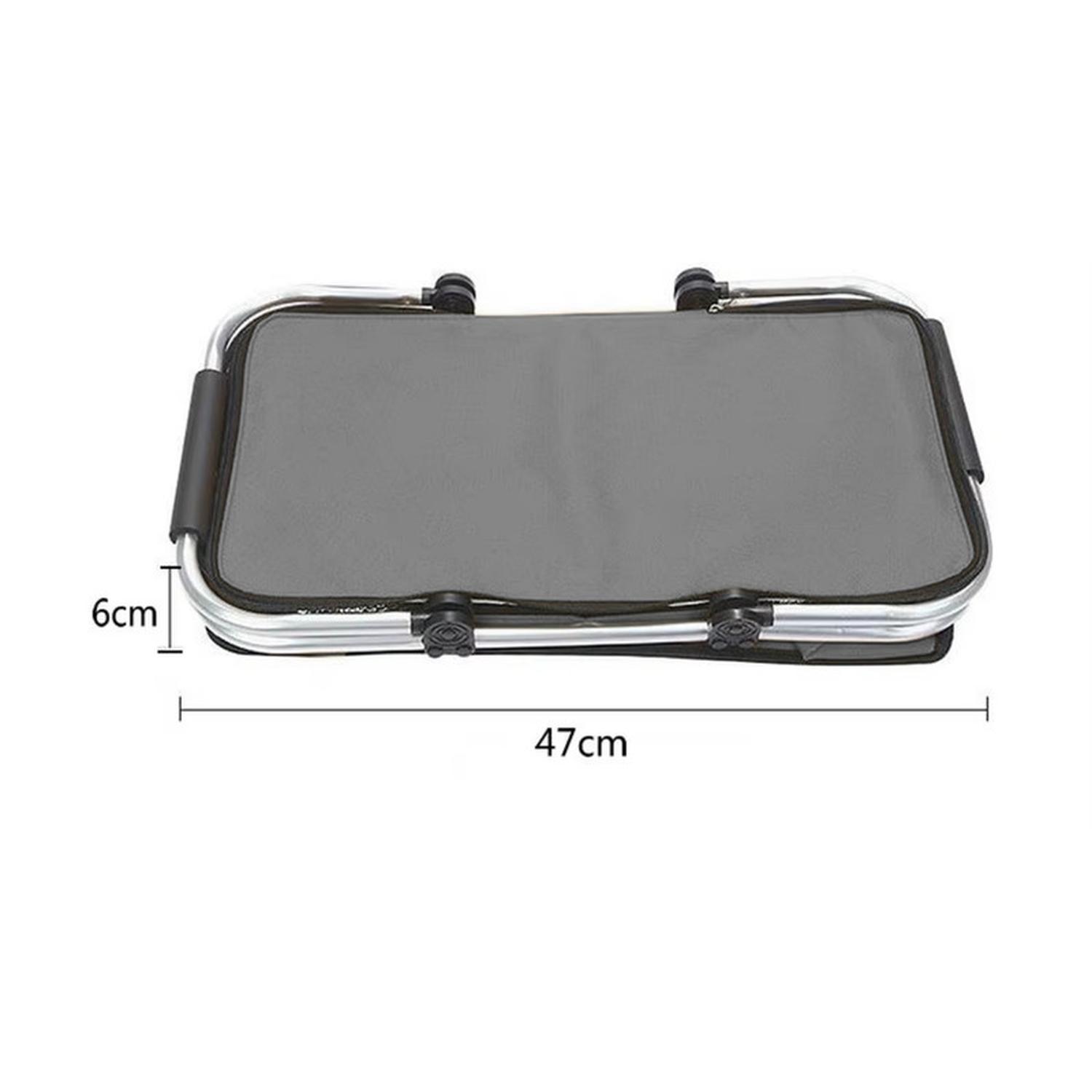 BOLSO TERMICO PLEGABLE GRIS COOLER CANASTA PICNIC - 8
