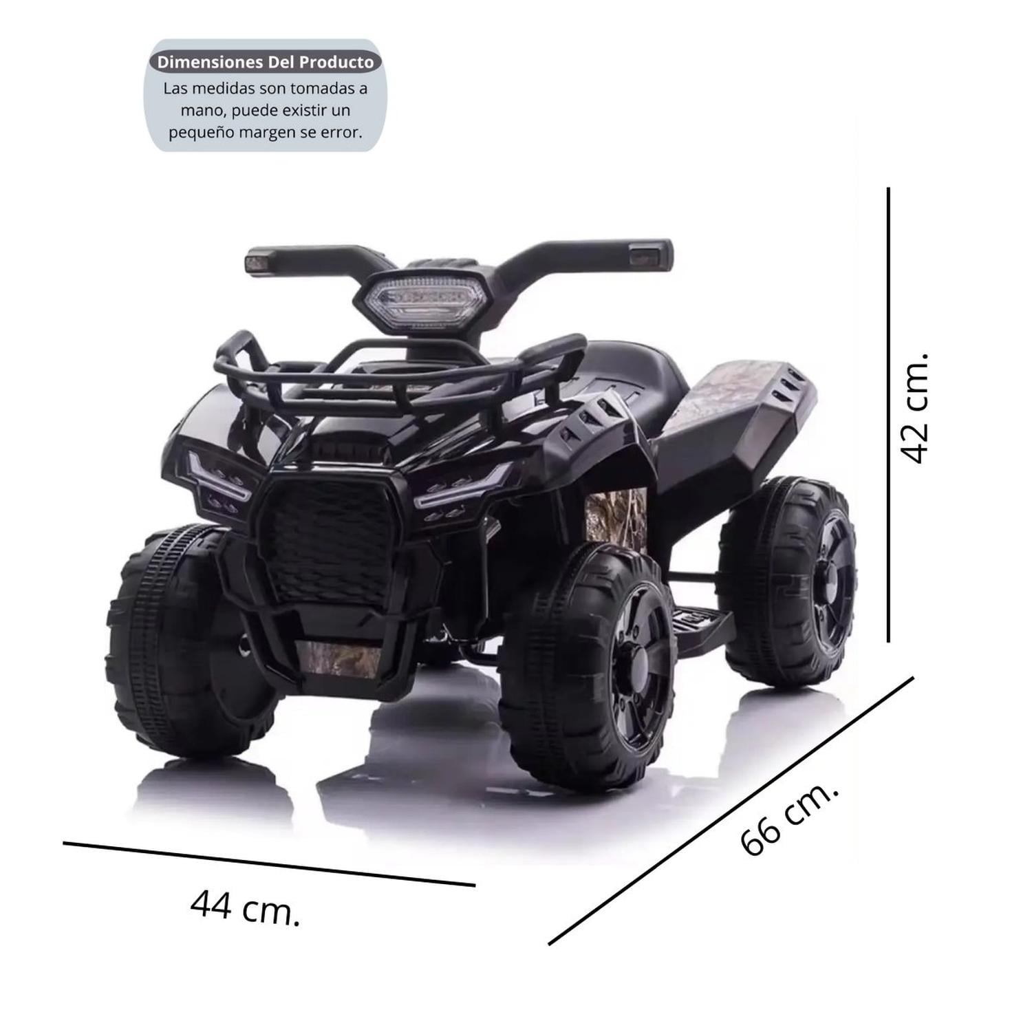 MOTO ELECTRICA BATERIA AUTO NIÑO LUZ Y SONIDO 518 NEGRA - 2