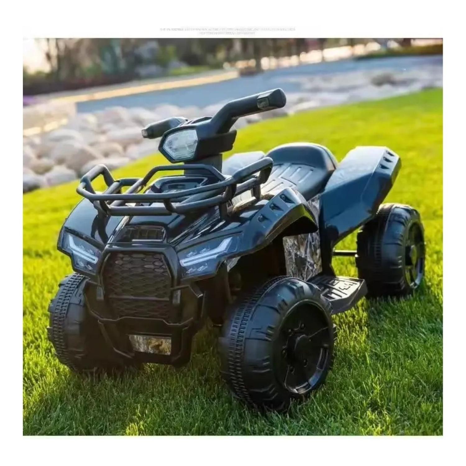 MOTO ELECTRICA BATERIA AUTO NIÑO LUZ Y SONIDO 518 NEGRA - 4