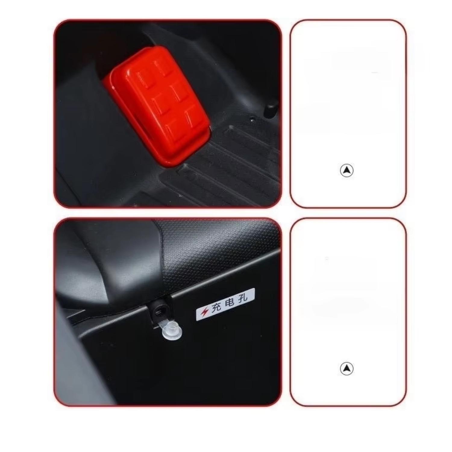 AUTO ELECTRICO INFANTIL JEEP BATERIA CON CONTROL 2188PP AZUL - 5