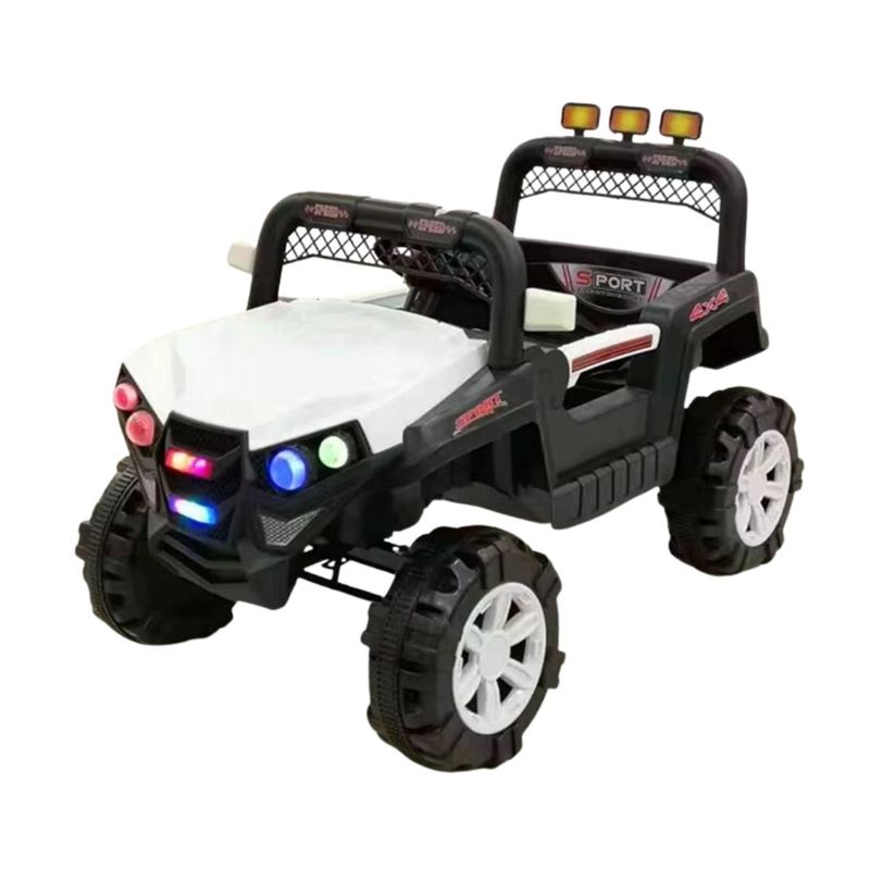 AUTO ELECTRICO INFANTIL JEEP BATERIA CON CONTROL 2069 BLANCO - 1