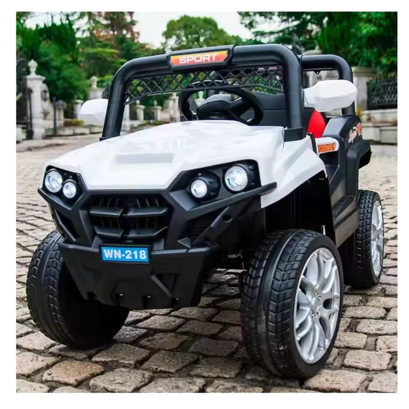 AUTO ELECTRICO INFANTIL JEEP BATERIA CON CONTROL 2069 BLANCO - 3
