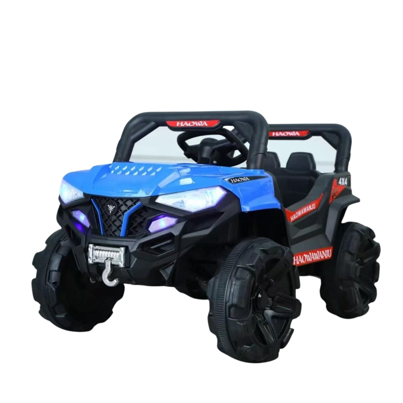 AUTO ELECTRICO JEEP INFANTIL A BATERIA CON CONTROL 1688 AZUL - 1