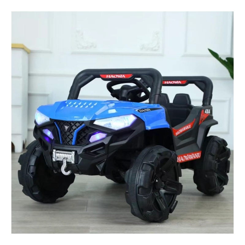 AUTO ELECTRICO JEEP INFANTIL A BATERIA CON CONTROL 1688 AZUL - 4