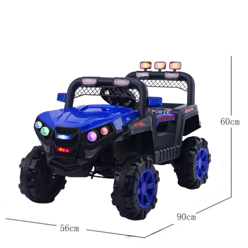 AUTO ELECTRICO INFANTIL JEEP BATERIA CON CONTROL 2069 AZUL - 3
