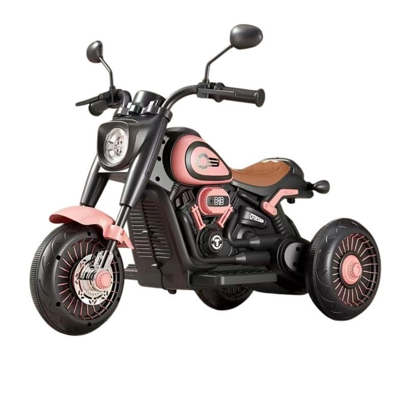 MOTO JUGUETE AUTO ELECTRICO INFANTIL BATERIA M818 ROSA - 1