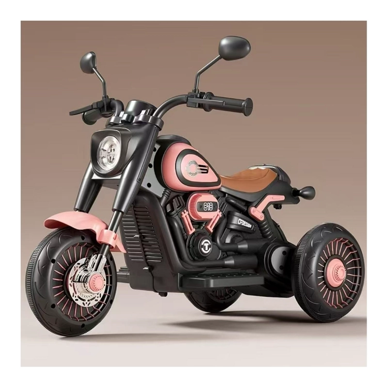 MOTO JUGUETE AUTO ELECTRICO INFANTIL BATERIA M818 ROSA - 3