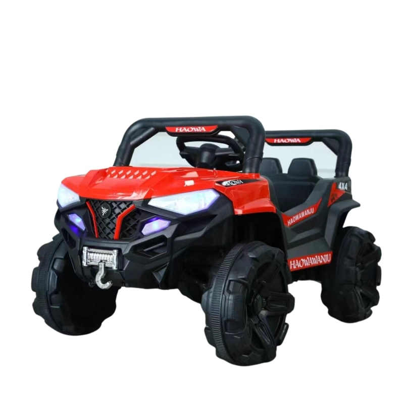 AUTO ELECTRICO JEEP INFANTIL A BATERIA CON CONTROL 1688 ROJO - 1