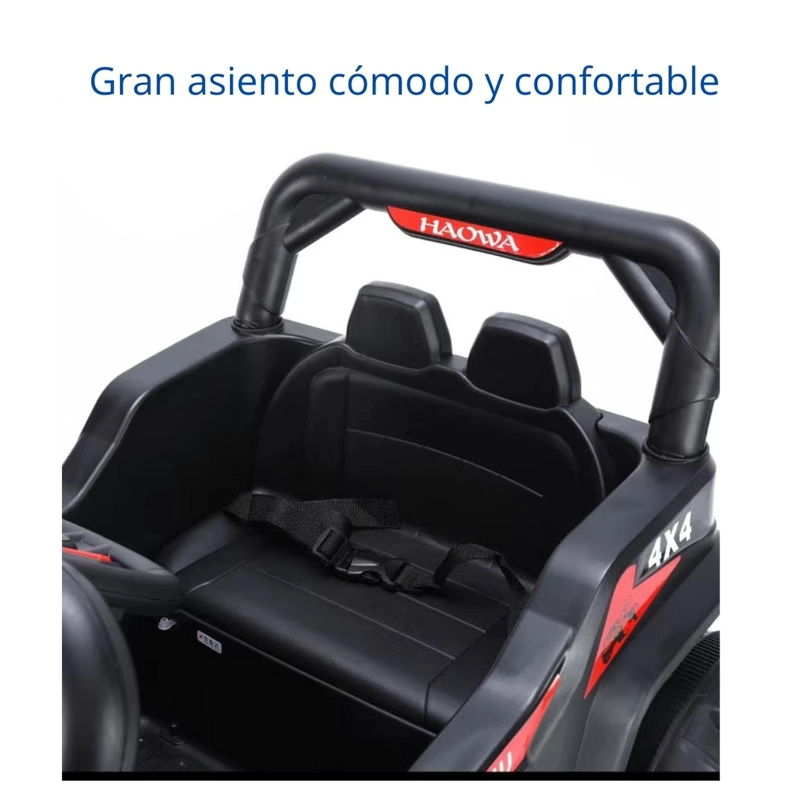 AUTO ELECTRICO JEEP INFANTIL A BATERIA CON CONTROL 1688 ROJO - 2