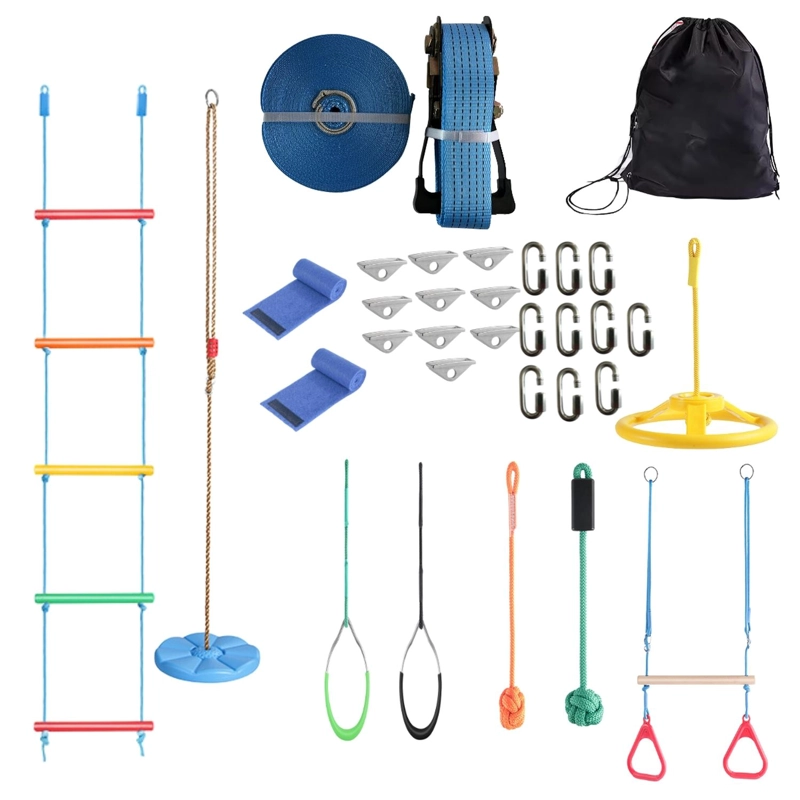 JUEGO CARRERA NINJA WARRIOR 8 OBSTACULOS SLACKLINE - 1