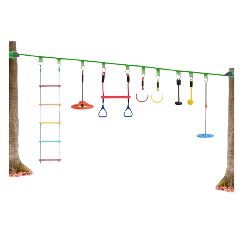 JUEGO CARRERA NINJA WARRIOR 8 OBSTACULOS SLACKLINE - 6