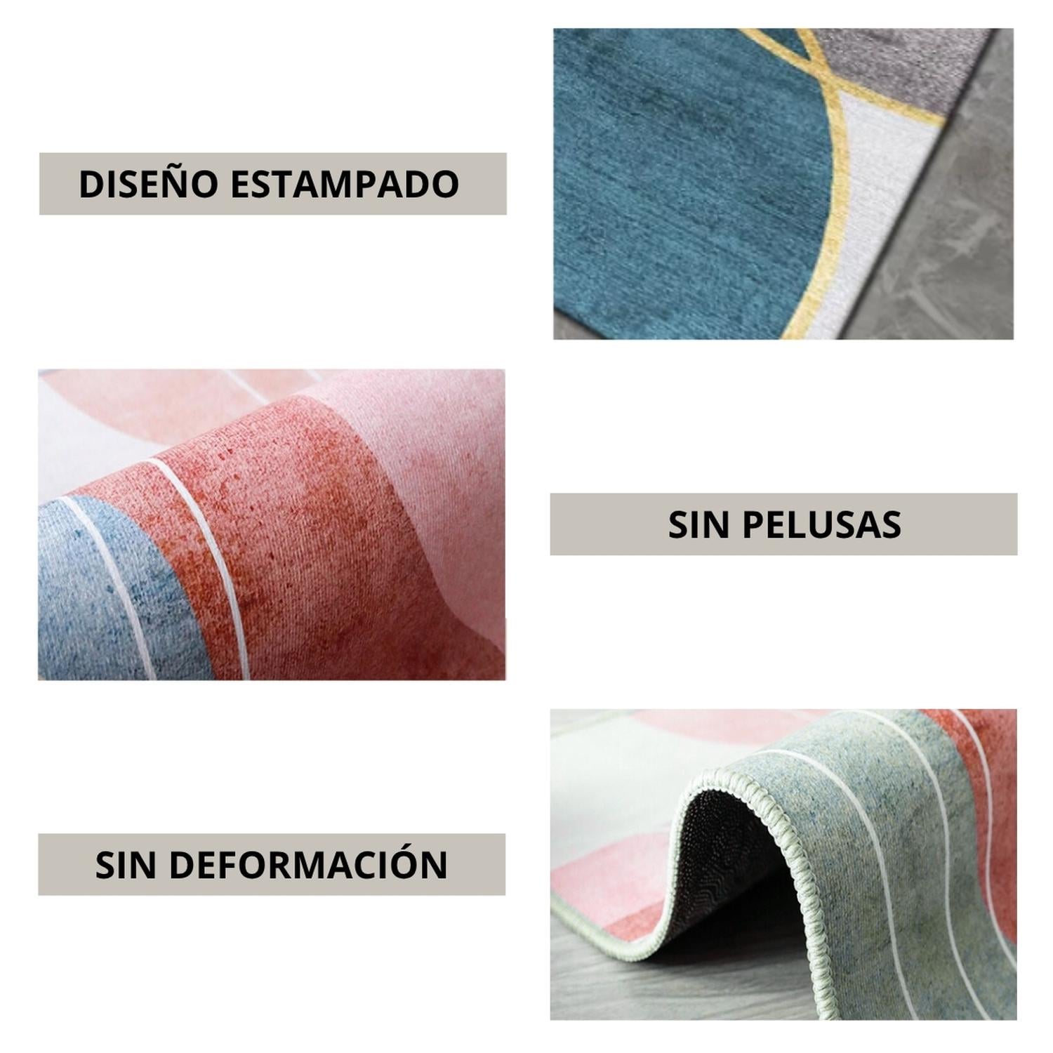 ALFOMBRA LIVING GRANDE 150X200 CM. TAPETE SALA ESTAMBULL 3D - 4