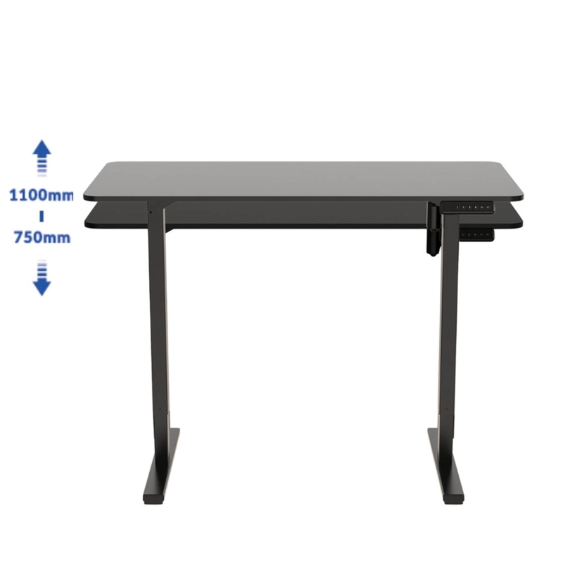 ESCRITORIO ELECTRICO ALTURA AJUSTABLE NEGRO OFICINA 120X60 CM MODERNO - 5