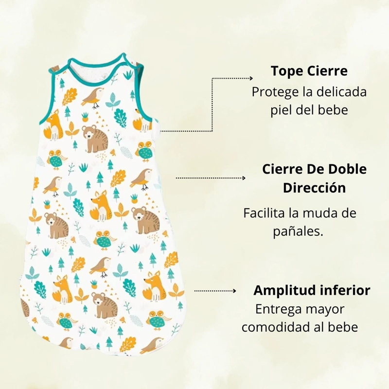 SAQUITO DE DORMIR BEBE TOG 1.5 PIJAMA SACO DE DORMIR - 3