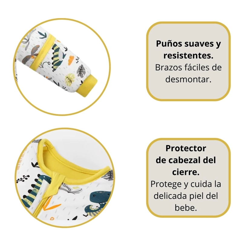 SAQUITO DE DORMIR BEBE CON PIE TOG 1.5 PIJAMA SACO DORMIR - 2