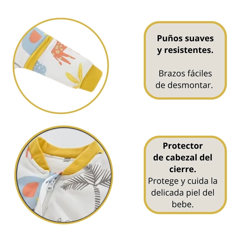 SAQUITO DE DORMIR BEBE CON PIE TOG 1.5 PIJAMA SACO DORMIR - 2