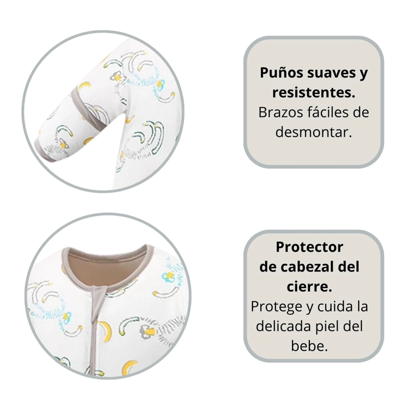 SAQUITO DE DORMIR BEBE CON PIE TOG 1.5 PIJAMA SACO DORMIR - 3