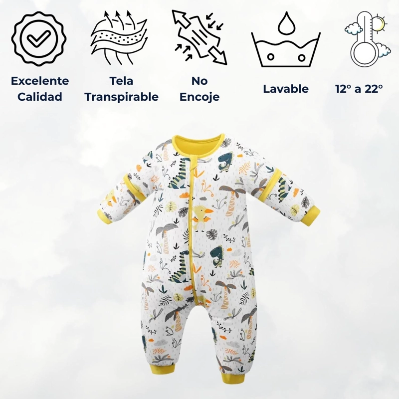 SAQUITO DE DORMIR BEBE CON PIE TOG 1.5 PIJAMA SACO DORMIR - 4