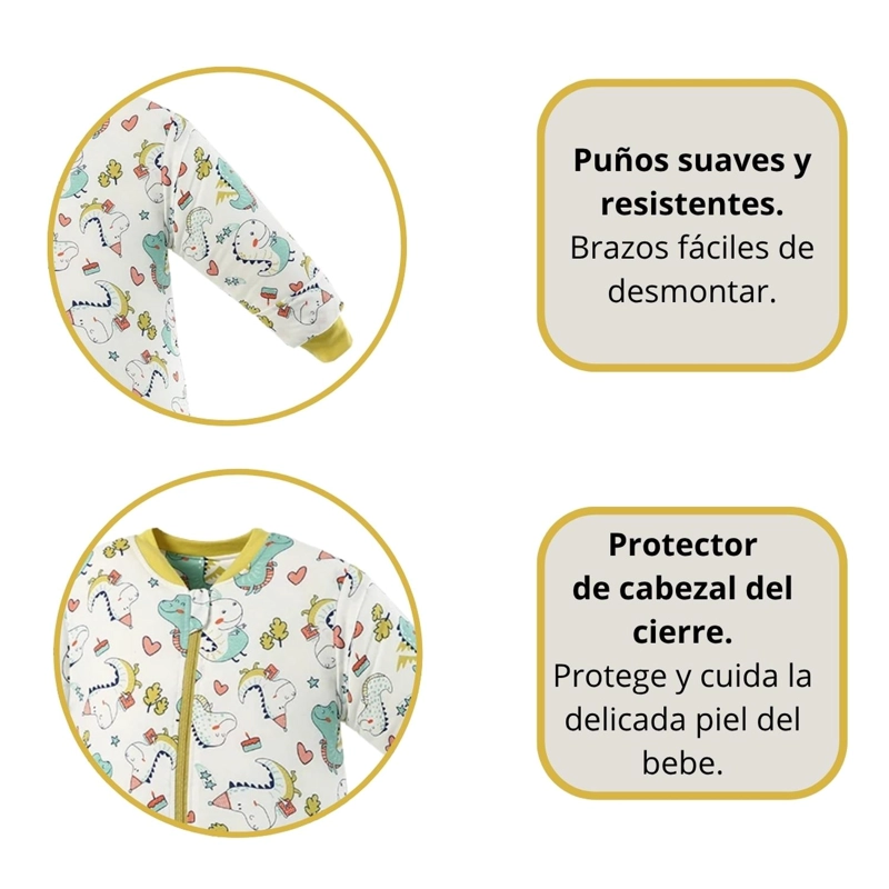 SAQUITO DE DORMIR BEBE PIJAMA CON PIE TOG 1.5 SACO DORMIR - 2