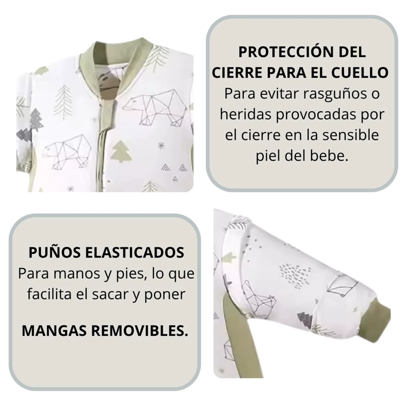 SAQUITO DE DORMIR BEBE CON PIE TOG 2.5 PIJAMA SACO DORMIR - 2