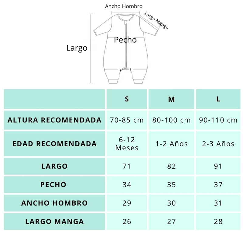 SAQUITO DE DORMIR BEBE CON PIE TOG 2.5 PIJAMA SACO DORMIR - 5