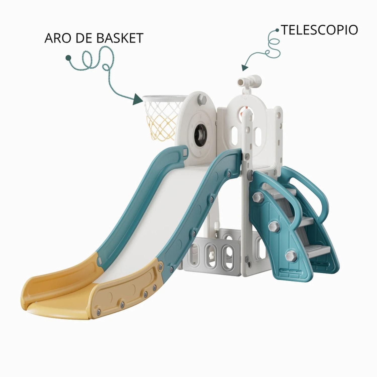 JUEGO RESBALIN TOBOGAN ARO BASKET TELESCOPIO ROCKET - 7