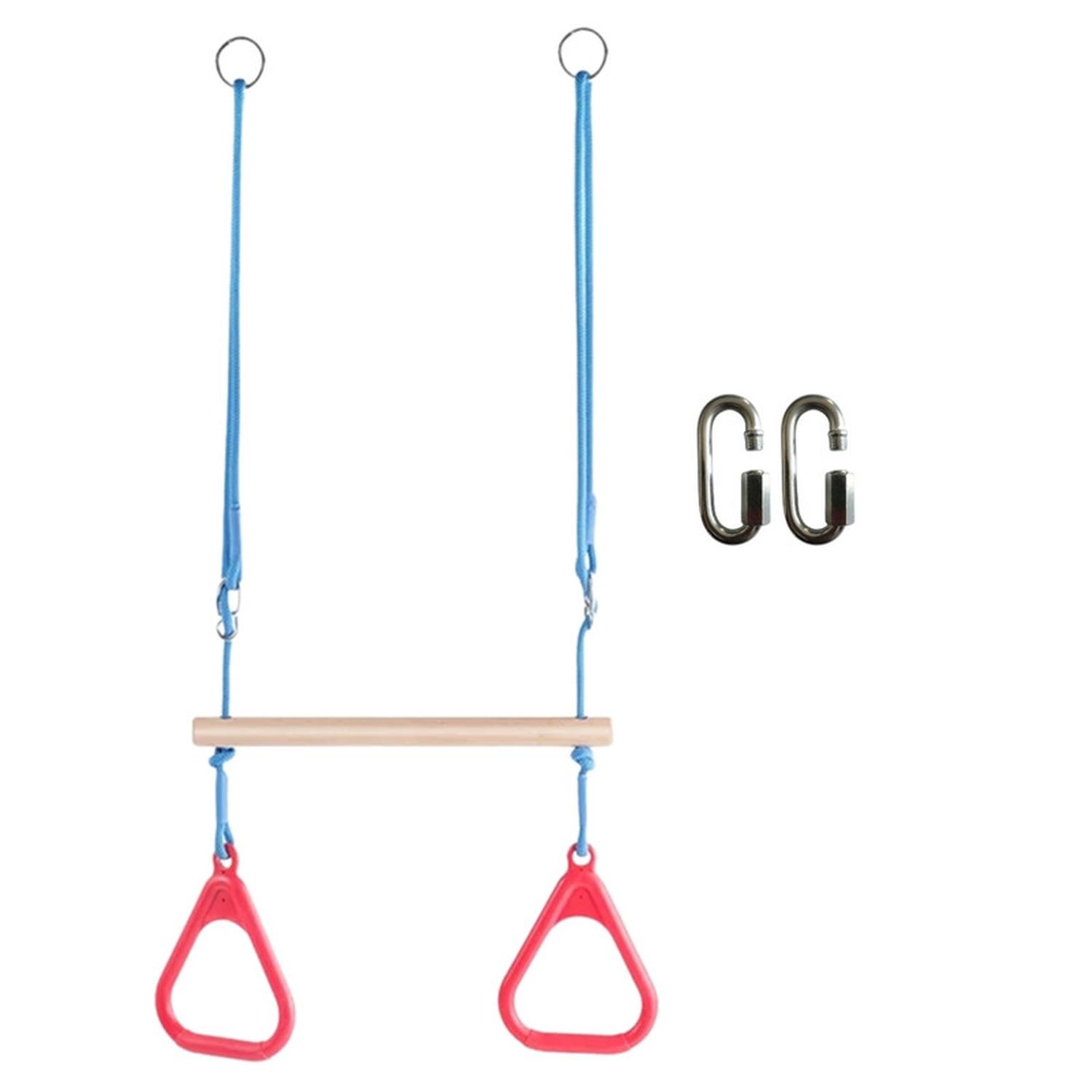 COLUMPIO BARRA TRAPECIO CON ANILLOS GIMNASIO - 1