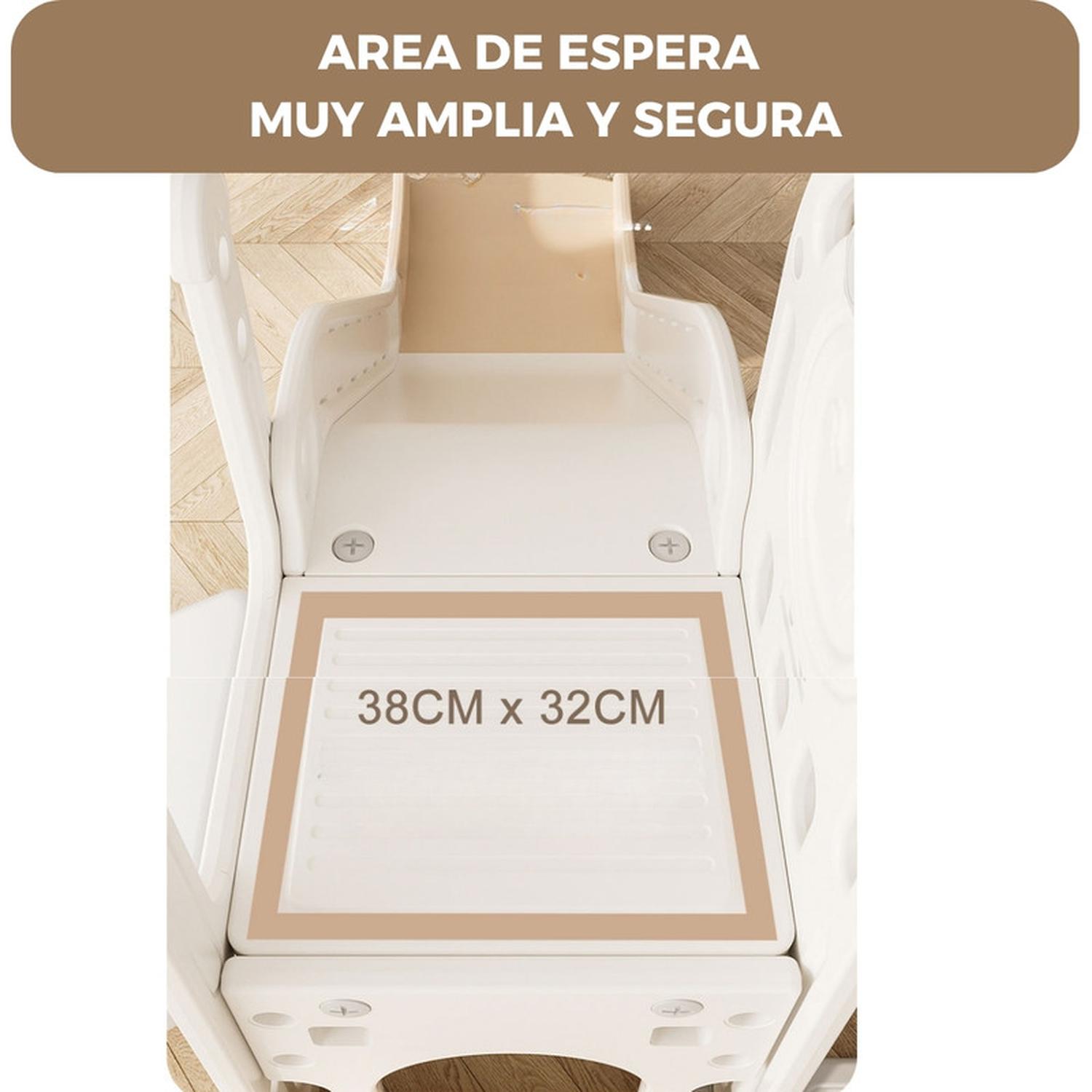 JUEGO RESBALIN INFANTIL + ESCALADA TOBOGAN TORRE ROJO - 5