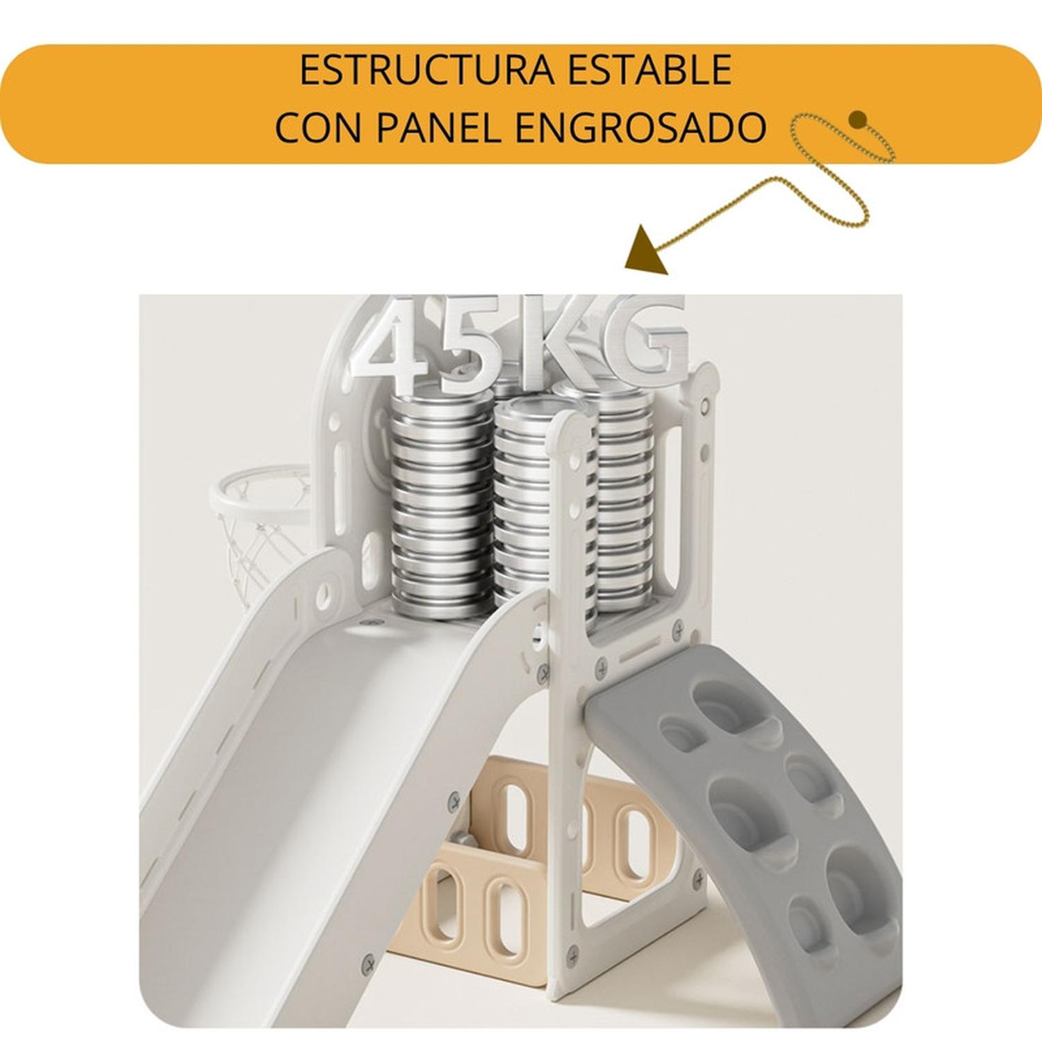 JUEGO RESBALIN INFANTIL + ESCALADA TOBOGAN TORRE ROJO - 8