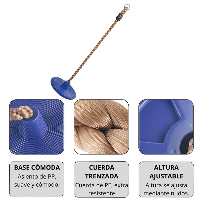 TIROLESA 30M CON FRENO JUEGO ZIPLINE KIT TIROLINA CANOPY - 4