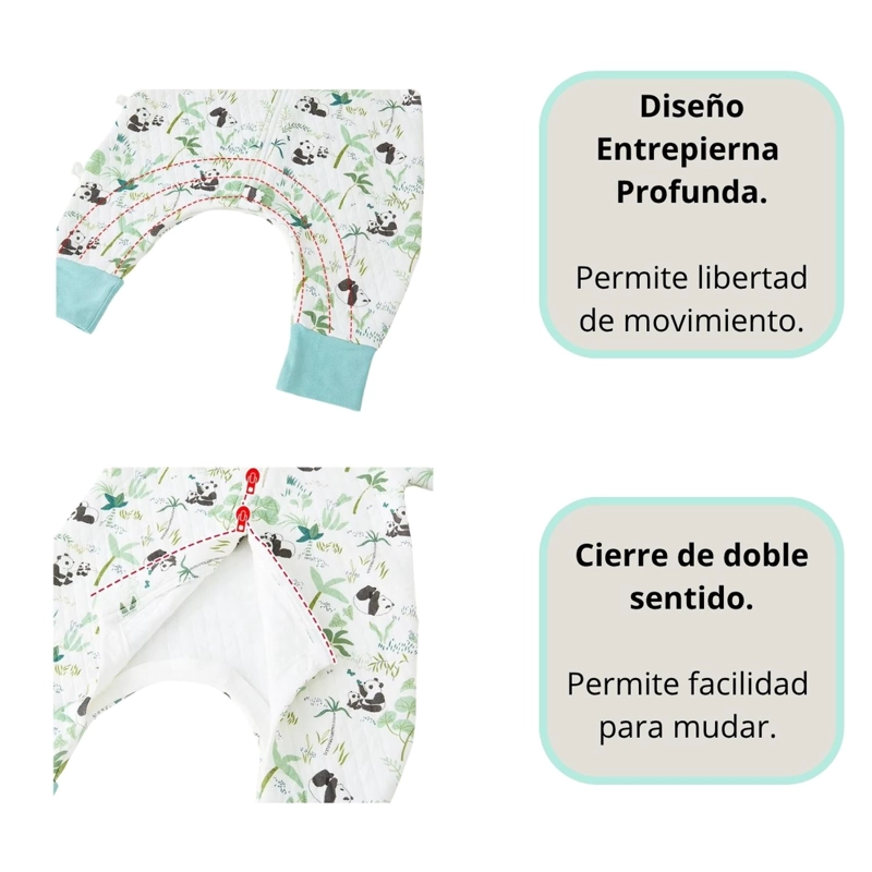 SAQUITO DE DORMIR PIJAMA BEBE TOG 1.5 CON PIE Y BRAZOS - 2