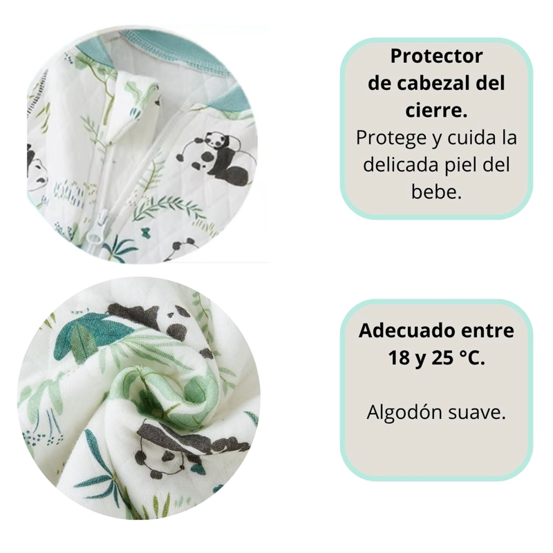SAQUITO DE DORMIR PIJAMA BEBE TOG 1.5 CON PIE Y BRAZOS - 3