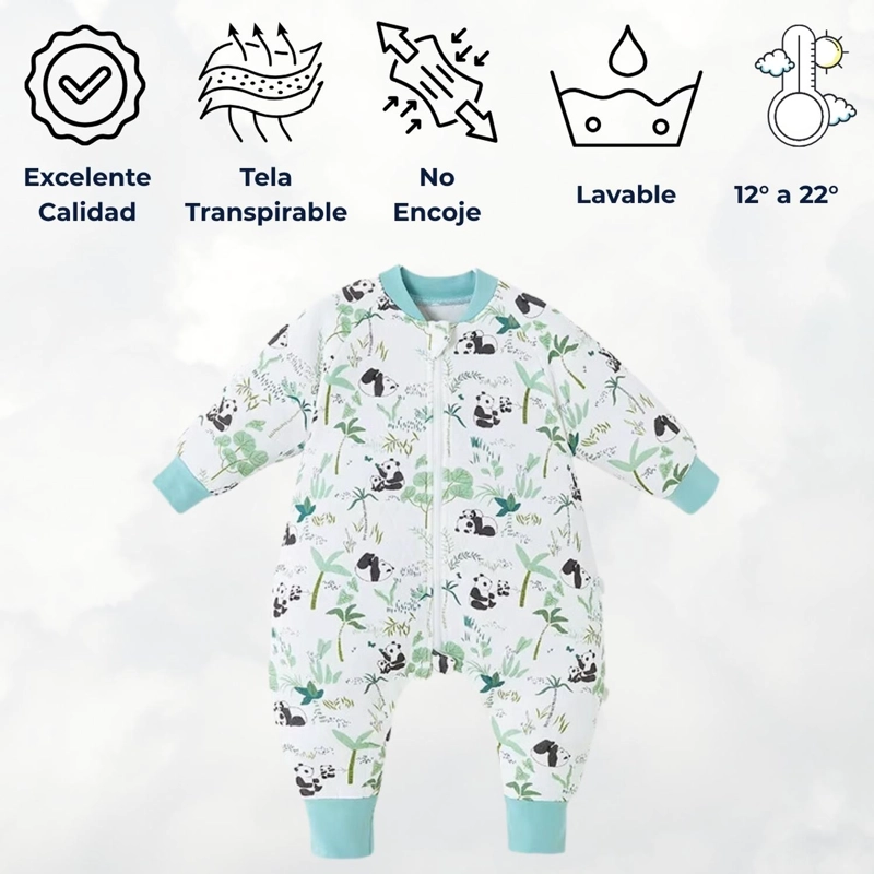 SAQUITO DE DORMIR PIJAMA BEBE TOG 1.5 CON PIE Y BRAZOS - 4