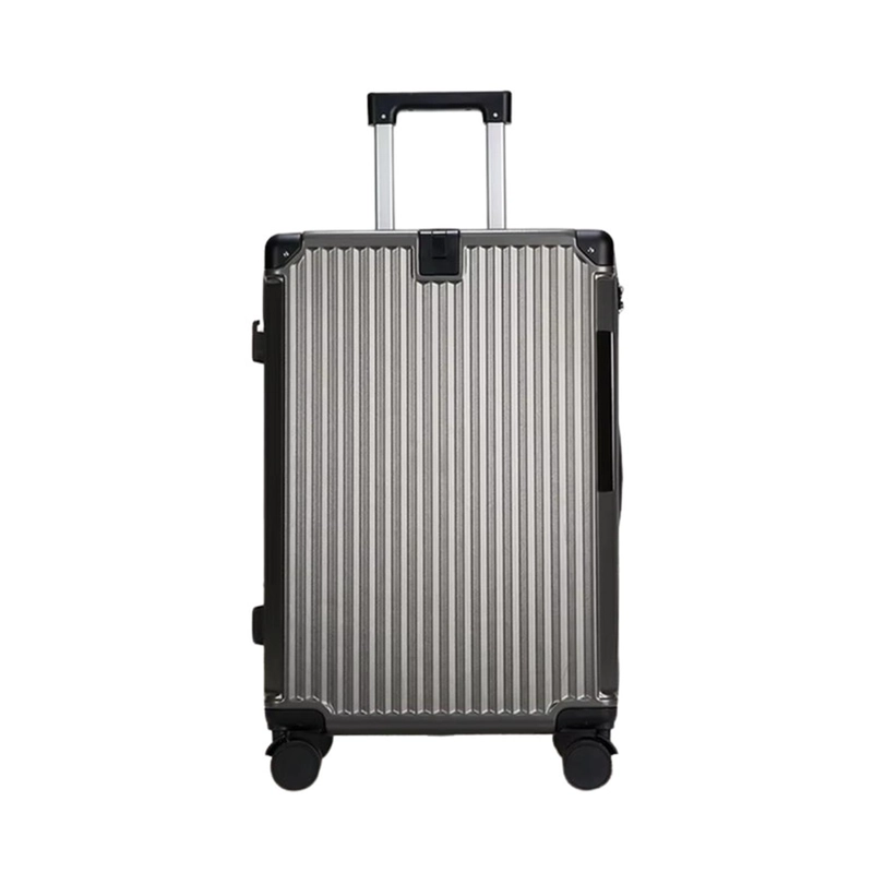 MALETA TAPA DURA MODERNA 71X44X27 CM PORTA VASO USB GRIS - 2