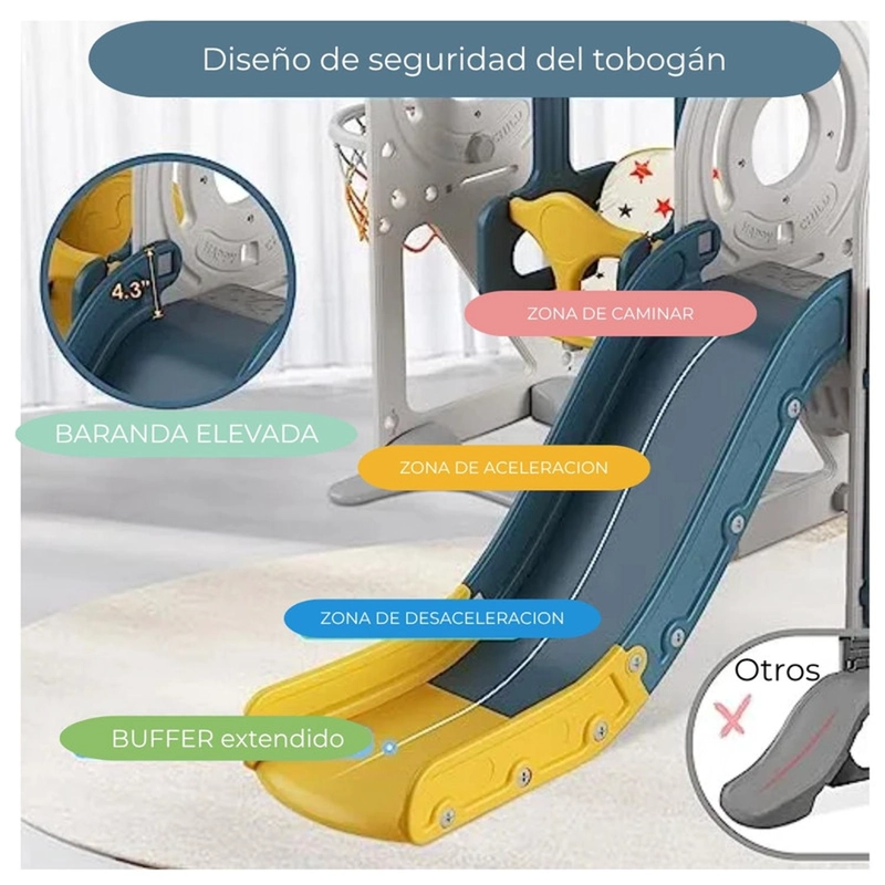 JUEGO RESBALIN TOBOGAN CASA CLUB DE JUEGOS SMILE BUS - 5