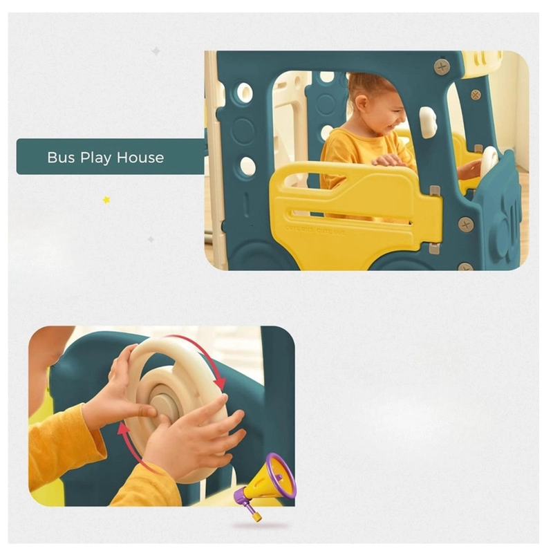 JUEGO RESBALIN TOBOGAN CASA CLUB DE JUEGOS SMILE BUS - 8