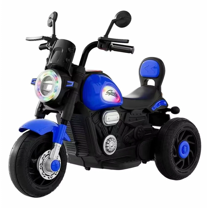 AUTO ELECTRICO MOTO JUGUETE INFANTIL A BATERIA 518 AZUL - 1