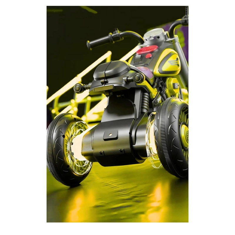 MOTO JUGUETE AUTO ELECTRICO INFANTIL BATERIA M818 AMARILLA - 4