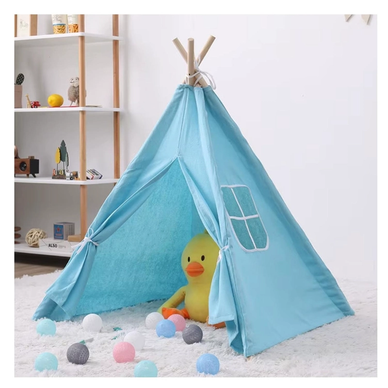 CARPA TIPI NIÑOS INFANTIL 160 CM CELESTE JUGUETE DECORACION - 2