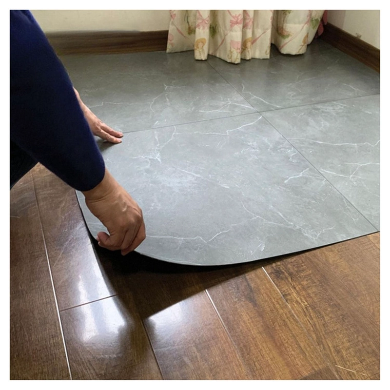 PISO VINILICO SIMIL PORCELANATO 45,7X45,7 PIEDRA GRIS - 4