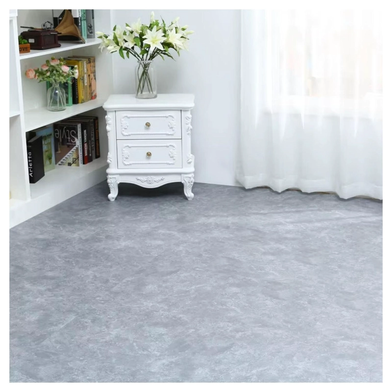 PISO VINILICO SIMIL PORCELANATO 45,7X45,7 GRIS CLARO - 4